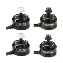 4 шт. Racerstar Racing Edition 2205 BR2205 2300KV 2-4 S бесщеточный двигатель с вращением по часовой стрелке/CCW черный для QAV250 ZMR250 260 RC Дрон Quadcopter DIY