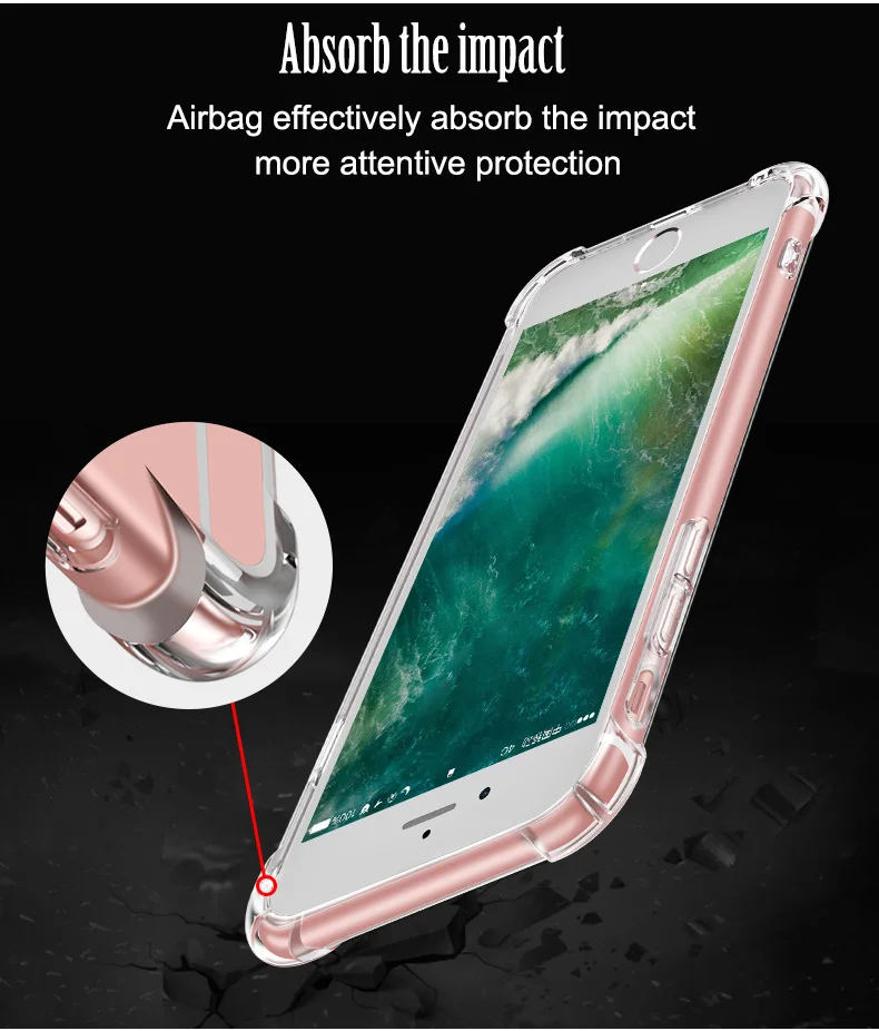 Супер Противоударный чистый мягкий чехол для iPhone 6 s 6S 7 8 Plus 7Plus 8 Plus iPhone 11 Pro X XS Max XR силиконовый чехол для задней панели сотового телефона