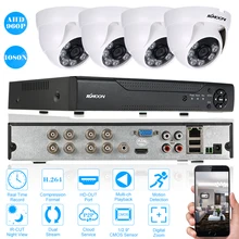 KKmoon 8CH AHD 1080N DVR с 4 шт. 960 P AHD CCTV камера обнаружения движения ночного видения камеры безопасности системы наблюдения комплект