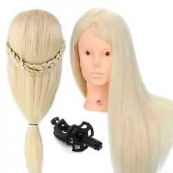 Neverland 24 ''90% человеческие волосы Обучение манекен голова для макияжа тренировки Парикмахерские Манекен для парика кукольные прически