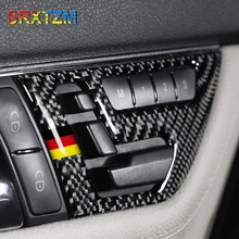 SRXTZM автомобиль-Стайлинг мест Регулировка талии кнопка включения обложки отделкой наклейки для Mercedes Benz C Class W204 2007-2013 2 шт LHD RHD