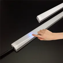 2шт* 50 см светодиодный сенсорный светильник, Ночной светильник с регулируемой яркостью 36 7020 DC12V, шкаф с ящиками, шкаф, трубка для кухни/спальни