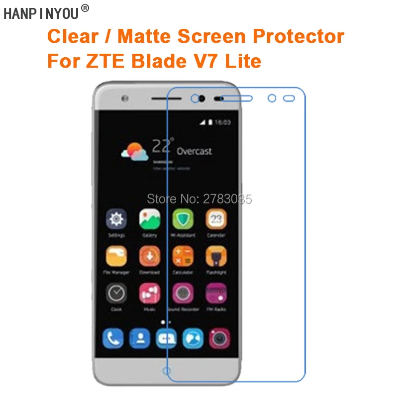 

For ZTE Blade V7 Lite / V7Lite 5.0" Clear Glossy / Anti-Glare Matte Screen Protector Protective Film Guard (Not Tempered Glass)