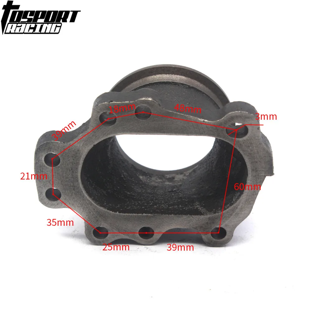 Для чугуна T25 T28 GT25 турбонаддув Downpipe 8 Point 2 5 &quotV band фланец выпускной коллектор