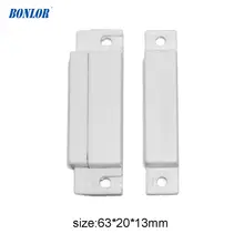 10 шт.) проводной пластиковый магнитный переключатель дверной сигнализации детектор NC выход Проводная дверная Сигнализация Аксессуары Магнитный датчик