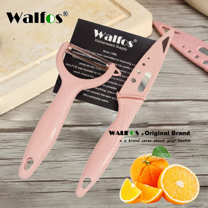 

WALFOS High quality Stainless steel Knife + Peeler fruit knife set Zirconia kitchen knife set Peeler Knives