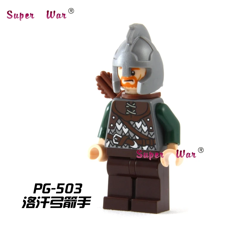 22Pcs Rohan Archer King Theoden Eomer Uruk Hai Army Lego Minifigure Toys