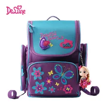 Delune marca bolsa de dibujos animados mochilas escolares mochilas escolares niños ortopédicos para niñas niños escolares para 1-3 grado studets