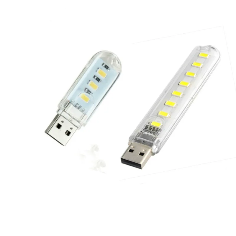 Портативный USB ночник 3 светодиода/8 светодиодов 5730 SMD 5 В|Ночники| |