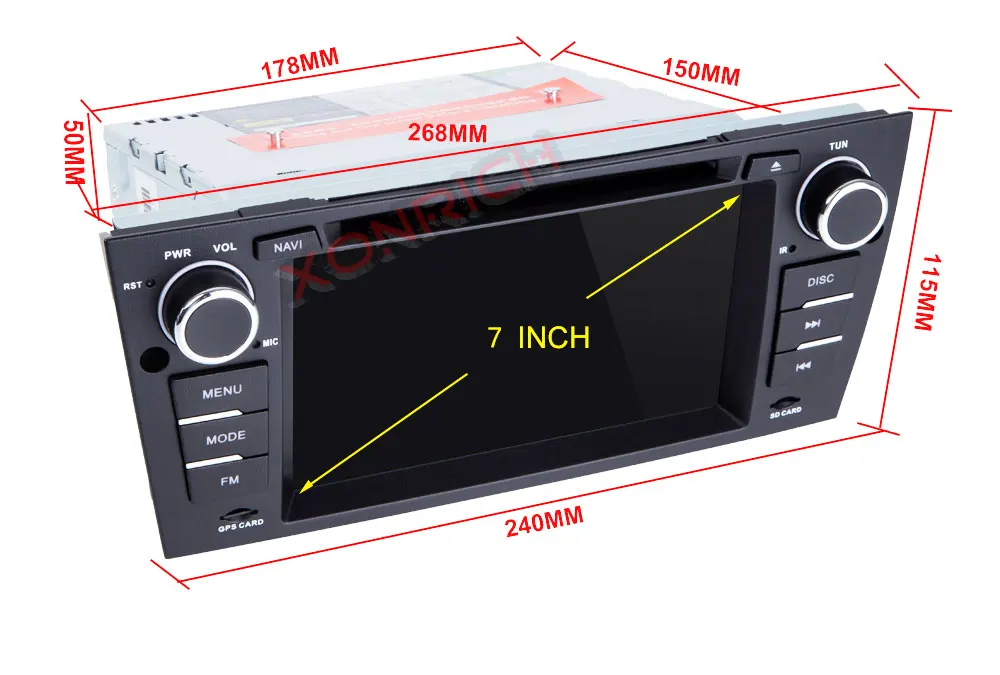 Sale AutoRadio 1Din Car DVD Player For BMW E90/E91/E92/E93  3 Series 2005-2012 Head unit  Automotive Multimedia GPS Navigation 3G 21