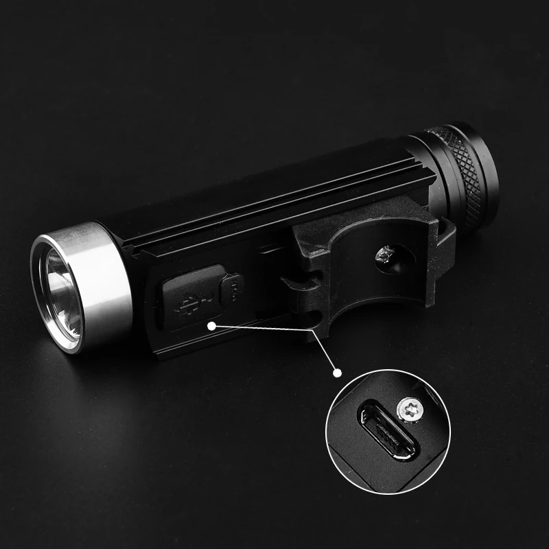 Best USB Rechargeable XM-L2 LED Bike Front Bicycle Light Flashlight Waterproof MTB Bike Lamp Built-in 18650 Battery 3