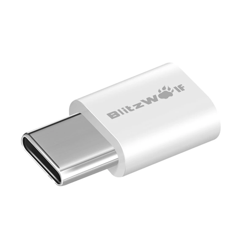 BlitzWolf BW-A2, 2 шт./лот, Micro USB для usb type-C, USB C, адаптер для мужчин и женщин, преобразующий разъем для Xiaomi, для телефонов huawei