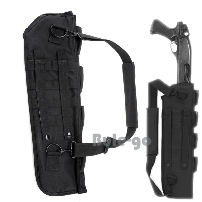 Tactical Rifle Scabbard Shotgun Portable Molle Case Shoulder Carry Bag 