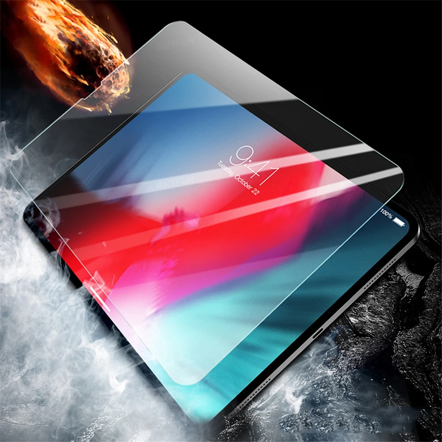 

Tempered Glass For Apple iPad 2018 2017 Pro 9.7 inch 10.5 11 Glass For iPad Air 2 Mini 2 4 Screen Protector Protective Film Glas