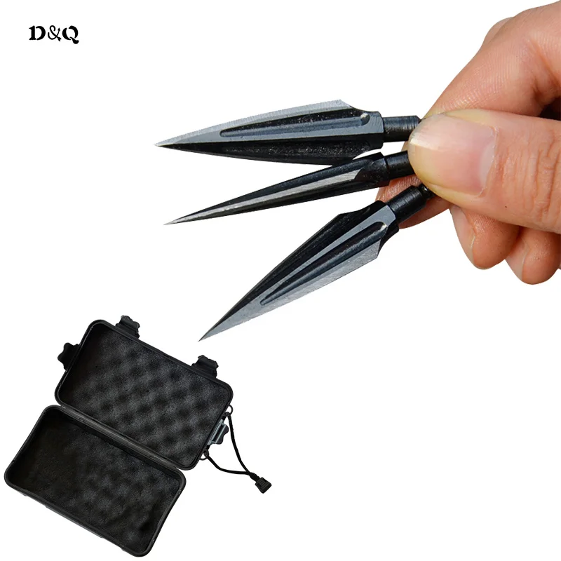 Fixed Blade Broadheads - 100/125 Grain Stainless Steel - Durable Hunting Arrow Tips For Compound Bow & Crossbow Use