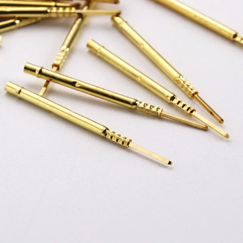 ETUUD Round Hole Series Probe Sleeve R160-2W Test Probe Sleeve Length 32.7mm Per Pack 100 Thimble Metal Spring Probe Spring