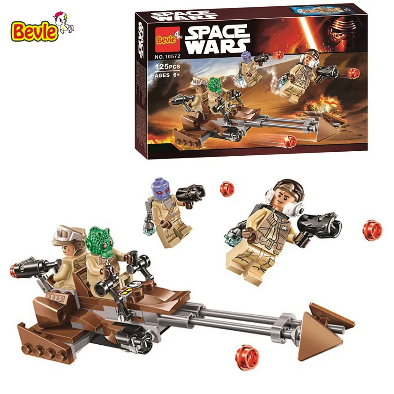 

Bela 10572 125pcs Rebel Alliance Battle Pack Model Building Block Bricks Compatible With Legoings Star Series Wars