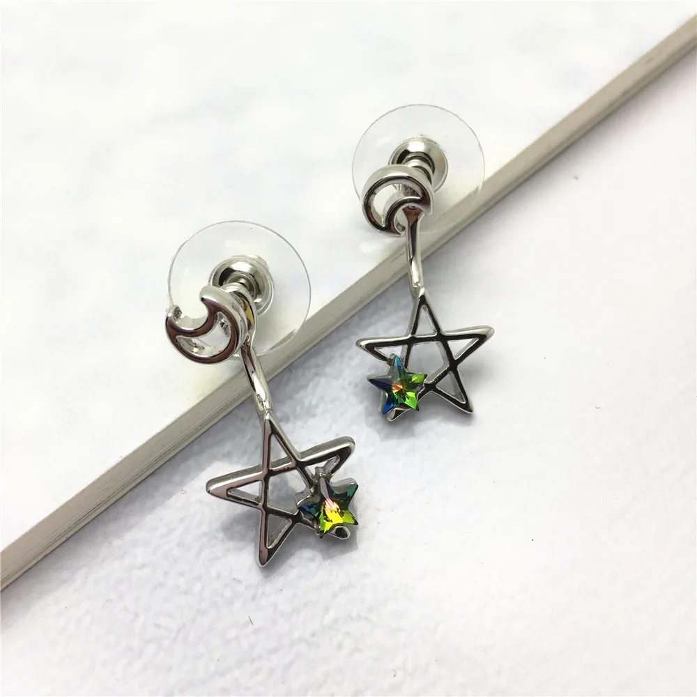 star moon swarovski earring jackets07