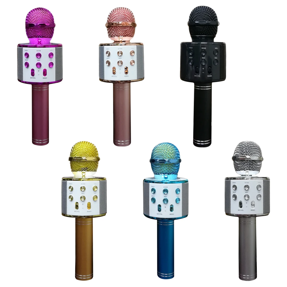 Fashion Professional Bluetooth Wireless Microphone Karaoke Handheld