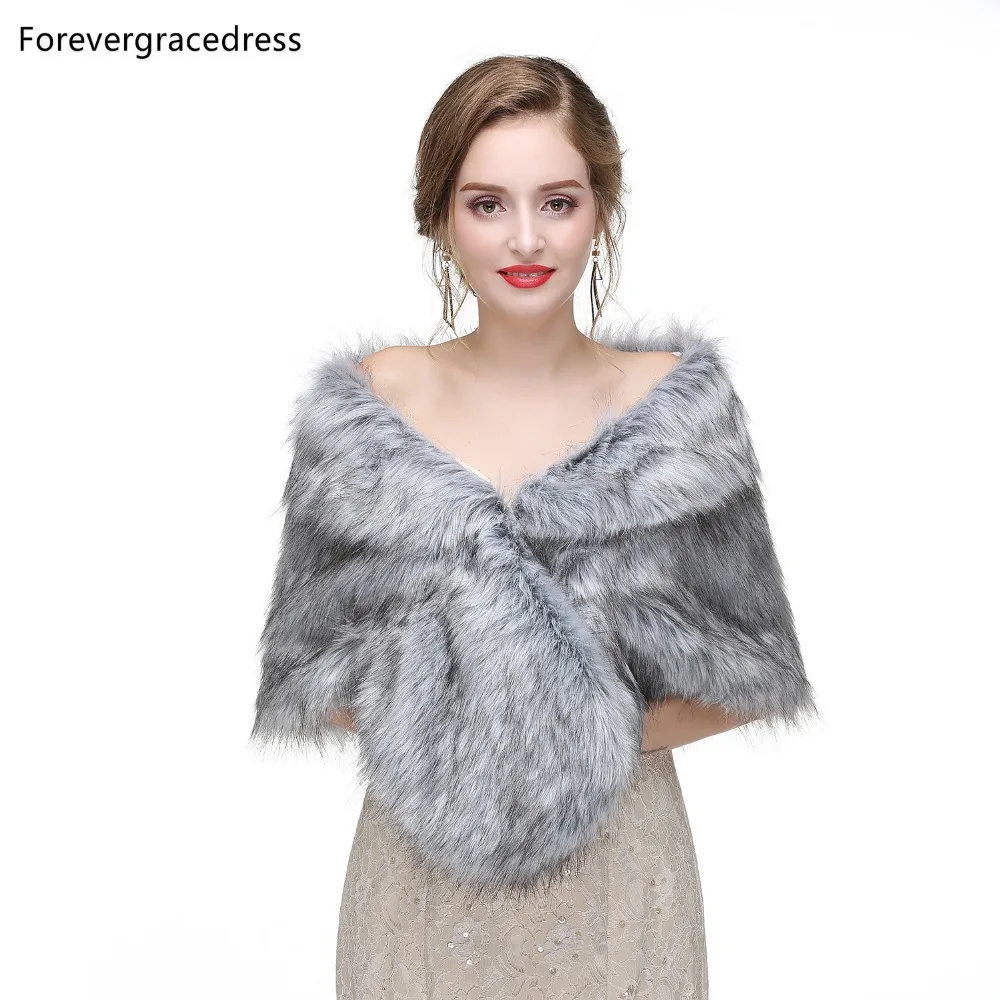 Женское свадебное пальто Forevergracedress элегантное мягкое болеро из искусственного