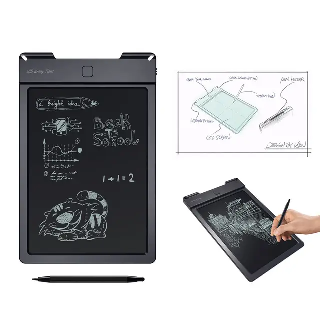 9/13inch LCD Writing Tablet Rewritable Pad Artwork Draft APP Painting Edit eWriter Digital Drawing Handwriting Pads with Pen