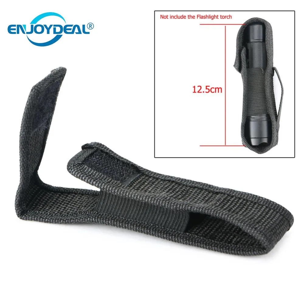 Professional Tactical 14cm Portable Nylon Holster Flashlight Torch