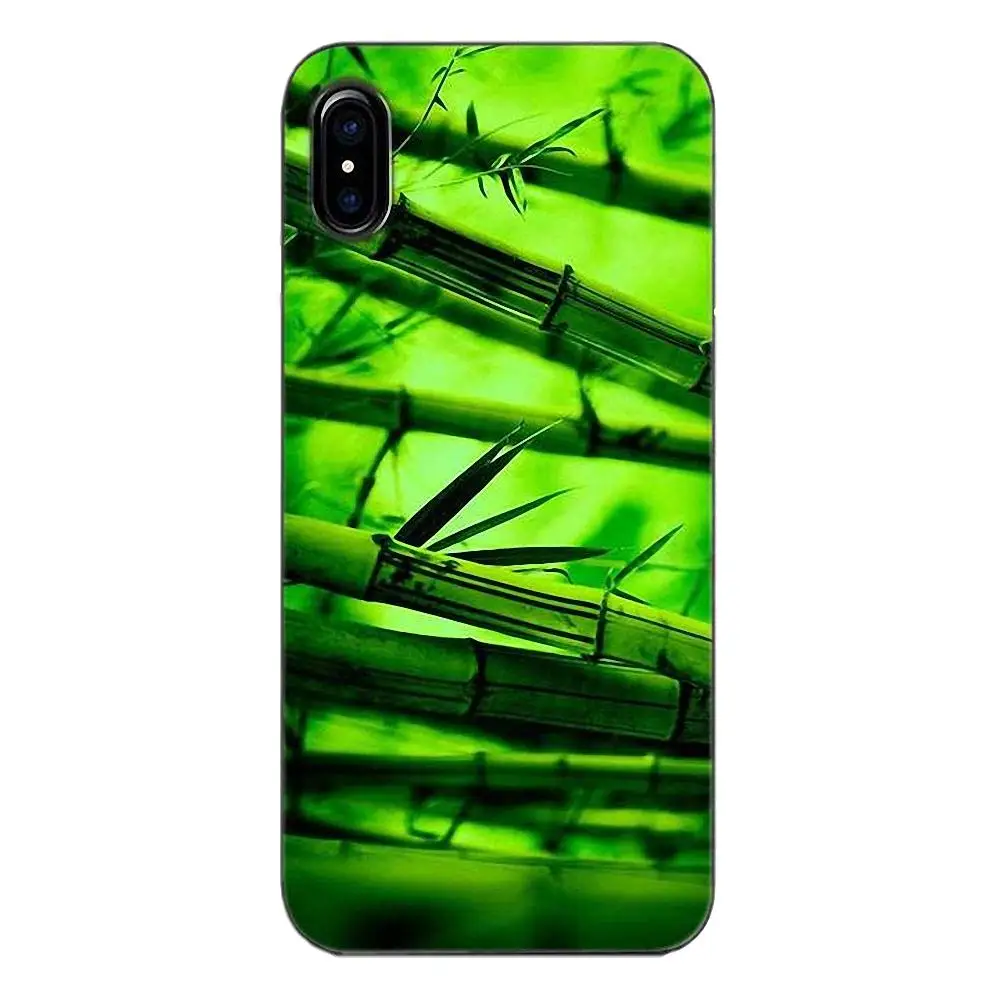 Tpwxnx зеленый бамбуковый Природный Стиль для Huawei G7 Y6 II Y7 Xiaomi Redmi Note 2 3 5 Mi 4 4C 4I 5S 5X 6X 8 SE