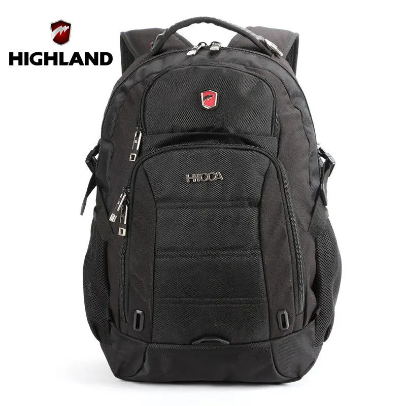 HIGHLAND Марка женщины рюкзак школьные сумки для подростка черный большой емкости
