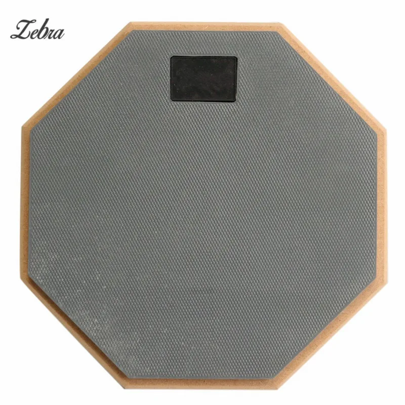 Zebra 8 inch Rubber Wooden Dumb Drum Practice Training Drum Pad For For
