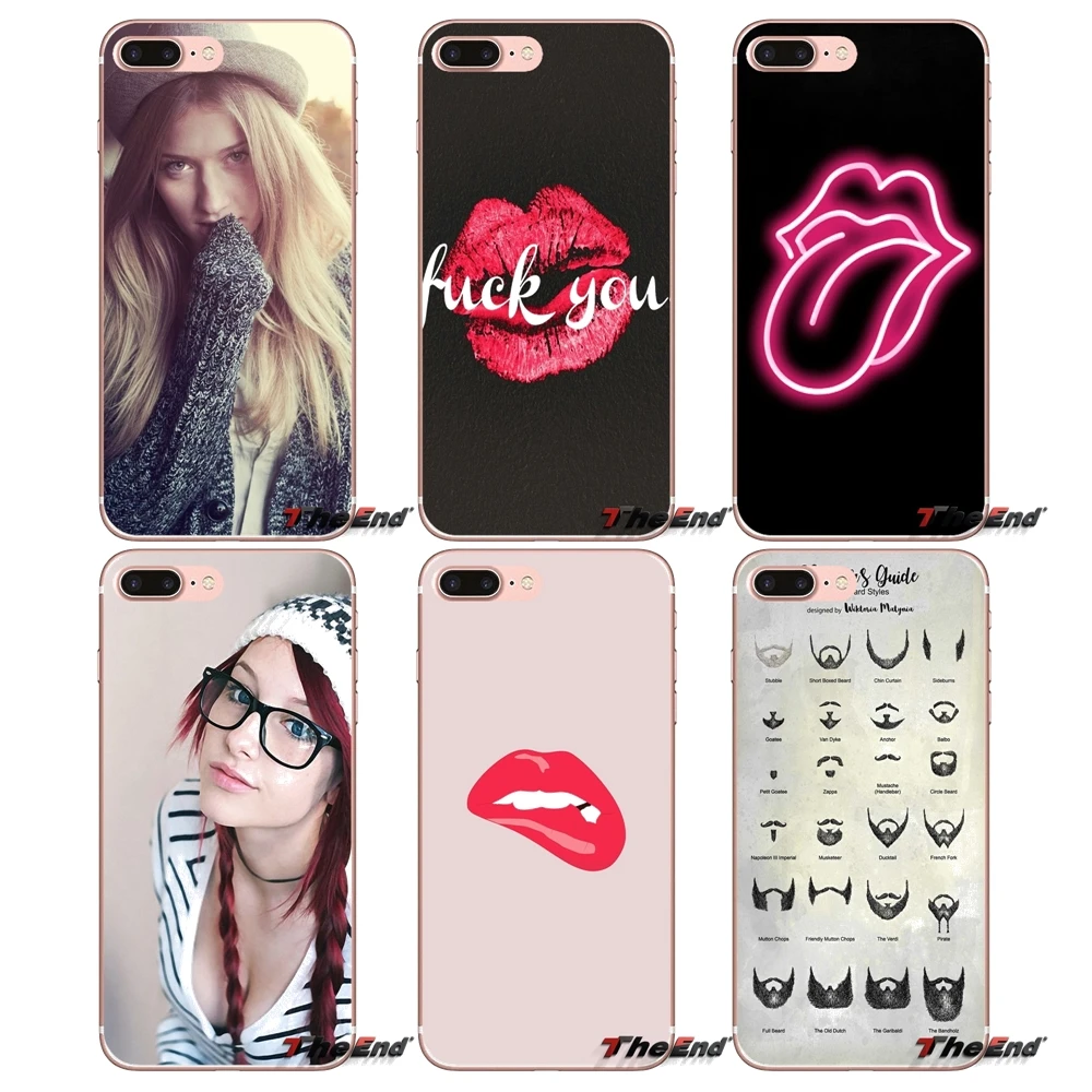 

For Xiaomi Mi6 Mi 6 A1 Max Mix 2 5X 6X Redmi Note 5 5A 4X 4A A4 4 3 Plus Pro Accessories Phone Shell Covers Red hipster lips