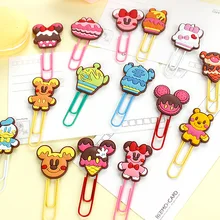10 шт./партия мультяшная серия еды закладки кавайные цветные скрепки для бумаги детский подарок корейские канцелярские принадлежности Школьные офисные принадлежности canetas
