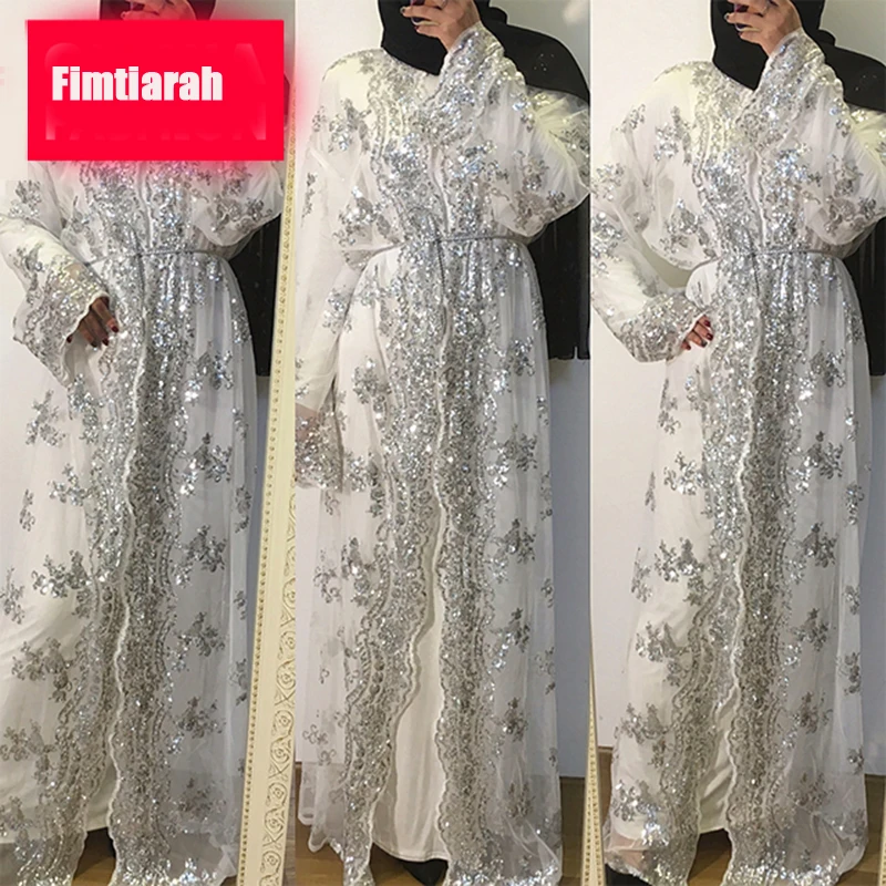 

UAE Dubai Open Abaya For Muslim Women Cardigan Summer 2019 Floral Robe Islamic Dress Casual Wear Elegant Gown Modest Clothing