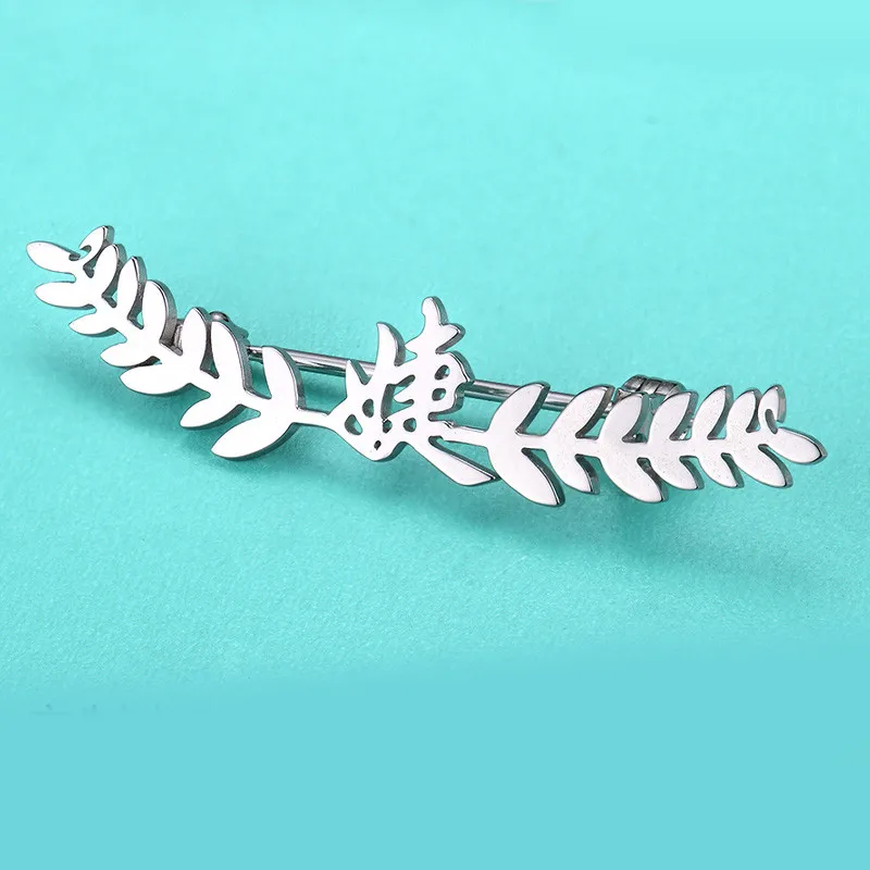 

Custom Name Brooch Pin Customized Leaf Any English Name Brooches for Women Men Girl Ritual Celebration Party Jewelry in Gift Box