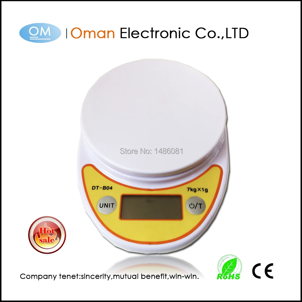 

Oman-B004 11lb/5kg Digital Kitchen Food Scale, 0.01oz Resolution, Calibration Supported