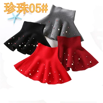 2019 New Fall and Winter Children's Clothing Girls Fashion Casual Knit Skirt Bottoming Pearl Princess Tutu Skirts Wild Child 4