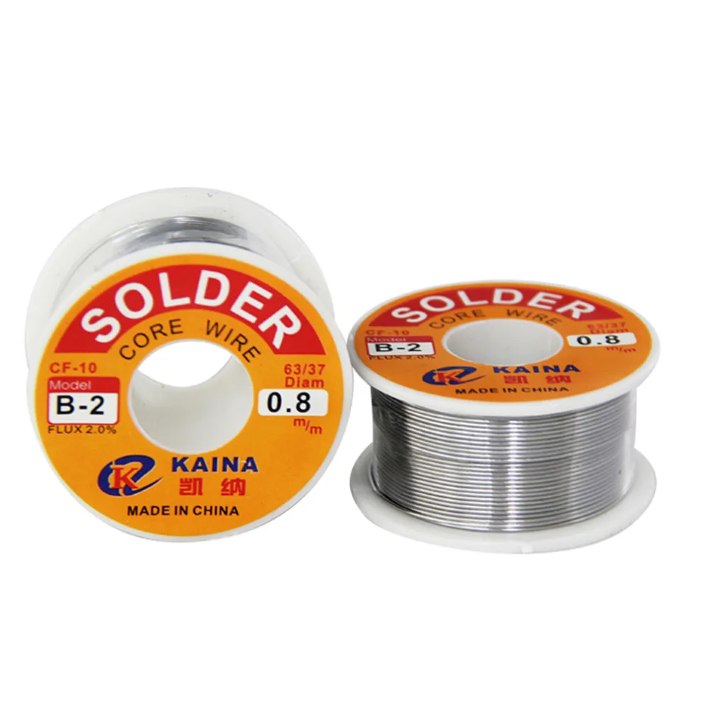 63/37 0.8mm Tin Lead Rosin Core Solder Flux Soldering Welding Iron Tin