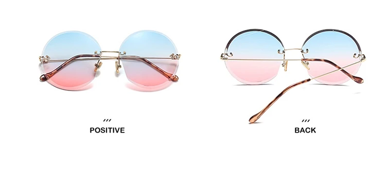 LeonLion, металлические очки, без оправы, солнцезащитные очки для женщин, океанские линзы, классические, брендовые, дизайнерские, для мужчин/женщин, солнцезащитные очки для женщин, UV400, коробка