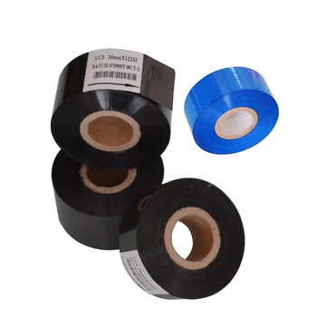 

Black Width 25mm length 100m code printing foil ribbon for packing bags