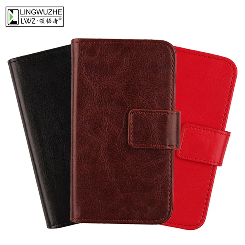 

For ZTE Blade A3 (2019) Case 5 inch Solid Color Book Style Flip Leather Wallet Cover Phone Case For ZTE Blade L8 Holster Coque