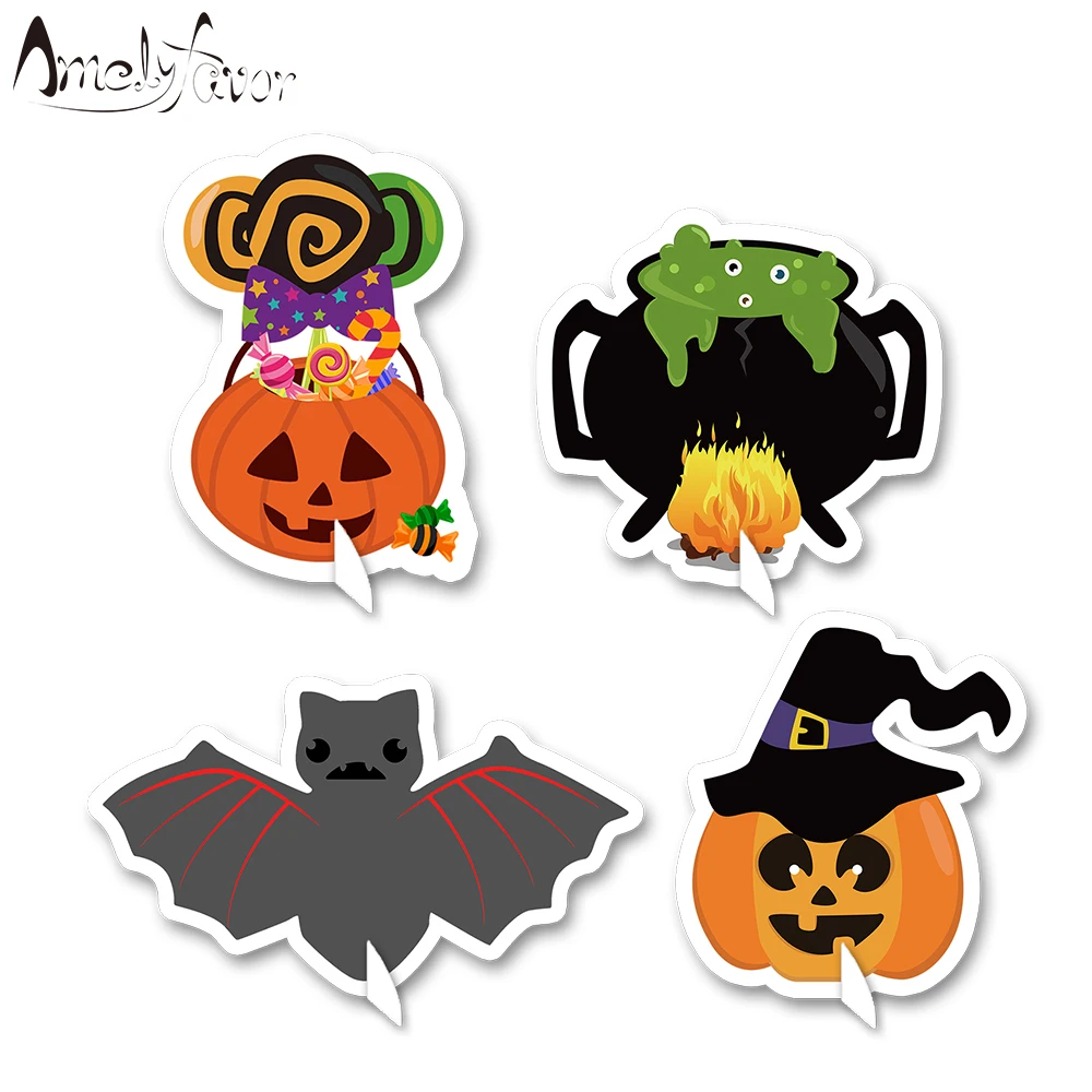 

Halloween Theme Series 4 Table Centerpiece Hat Bat Pumpkin Candy Halloween Party Decorations Supplies Centerpiece Decorations