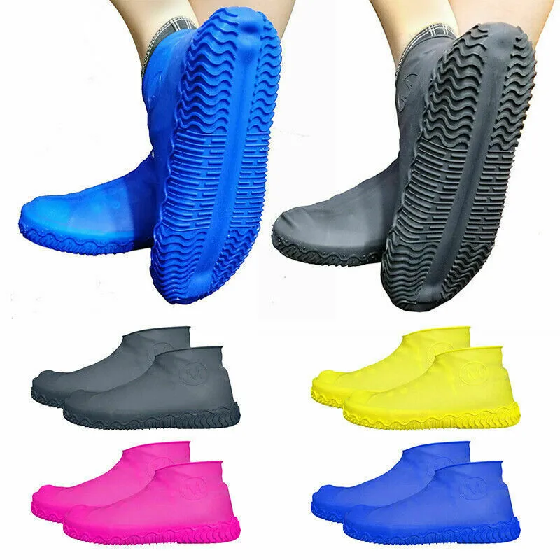 

Anti-slip Latex Shoe Covers Reusable Waterproof Rain Boot Silicone Overshoes Rain Shoe Cover cubre zapatillas schoenenhoes