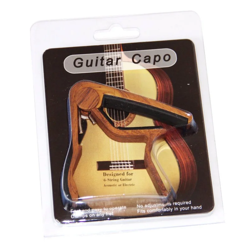 Деревянная гитара Регулировка зажим MA-12 Капо 6-ой каподастр для акустической гитары из цинкового сплава для акустической гитары Гитары 3 цвета