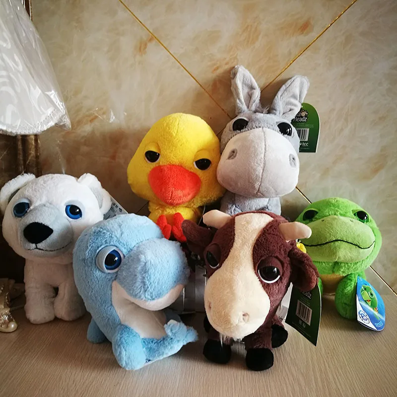 TCC плюшевая игрушка для детей с большой головой Dohphin Ослик утка черепаха полярный
