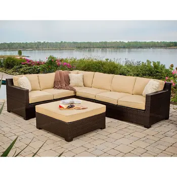 

Leisure used patio rattan furniture philippines corner sofa