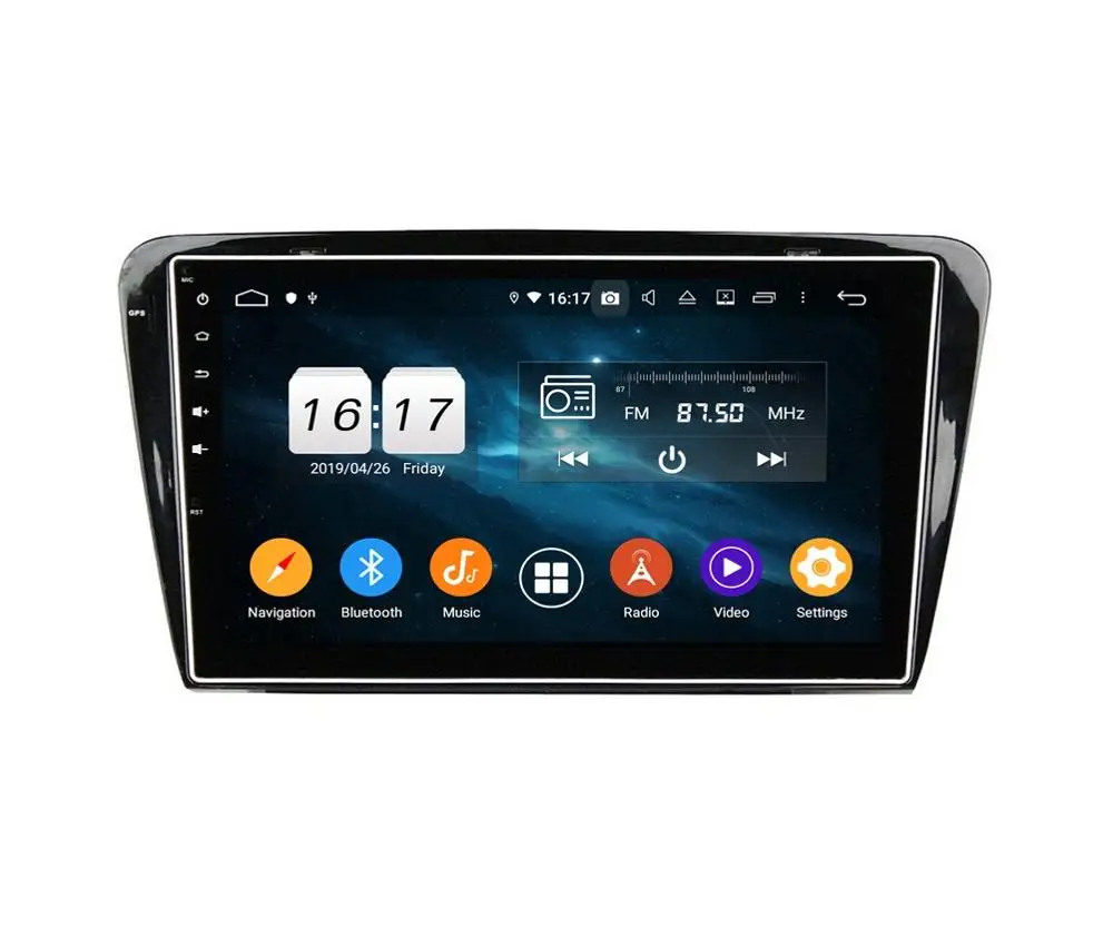 Discount DSP Android 9.0 Octa Core 10.1" Car Radio DVD GPS for Skoda Octavia 2013 2014 2015 2016 4GB RAM Bluetooth 4.2 WIFI USB 32GB ROM 1