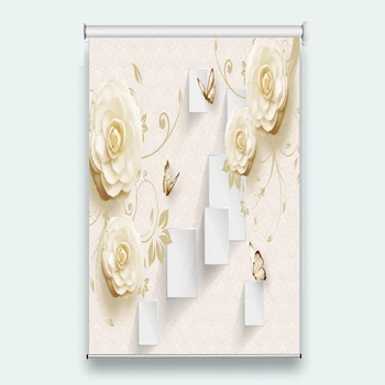 3D Roller Blinds Fashion 3D Window Roller Blinds Living Room Wedding Bedroom Embossed flowers Sunscreen Roller Blinds 2019 3D Roller Blinds Fashion 3D Window Roller Blinds Living Room Wedding Bedroom Embossed flowers Sunscreen Roller Blinds 2019