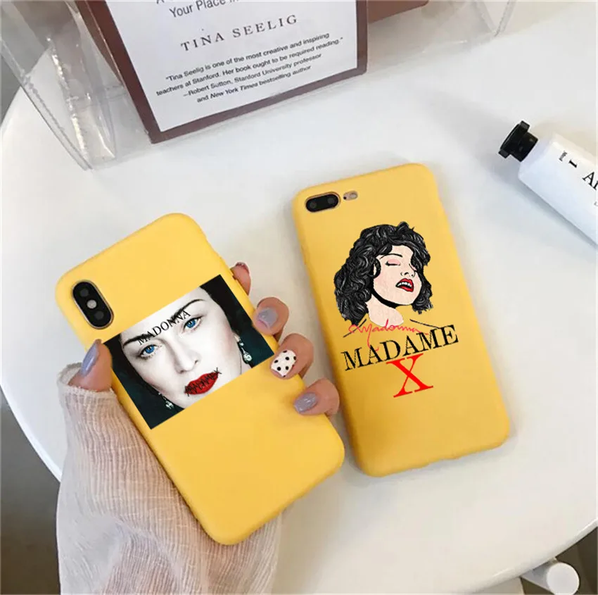 

madonna madame x phone Case For iPhone X 7 Plus XS 10 Case Silicone Phone Cover For iPhone 6S 8 6 Plus XS Max Cases