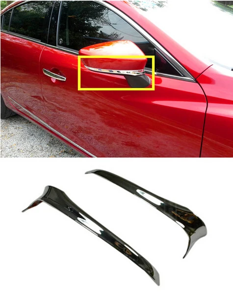 For Mazda 6 M6 Atenza 2013-2015 ABS Chrome Side Mirrors Rearview Strip Trim Exterior Chromium Styling Parts 2pcs For Mazda 6 M6 Atenza 2013-2015 ABS Chrome Side Mirrors Rearview Strip Trim Exterior Chromium Styling Parts 2pcs