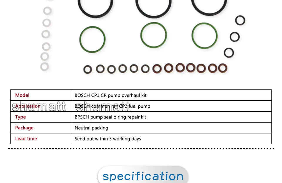 Shumatt CR дизель Common Rail CP1 топливный насос ремонтный комплект