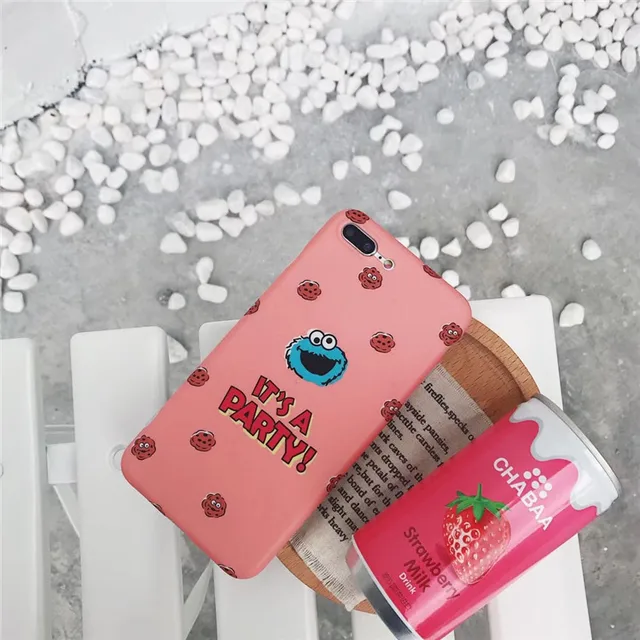 Cartoon Cookie Friends Painting Phone Case For iPhone 6 6S 7 8 Plus X Cute Couples Soft IMD Phone back Cover Cases Coque
